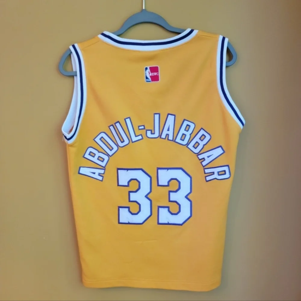 VTG Kareem Abdul-Jabbar Lakers replica jersey Sz men's S - Picture 2 of 7